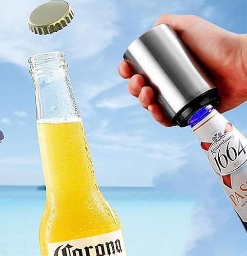 Stainless Steel Automatic Push & Pull Bottle Opener